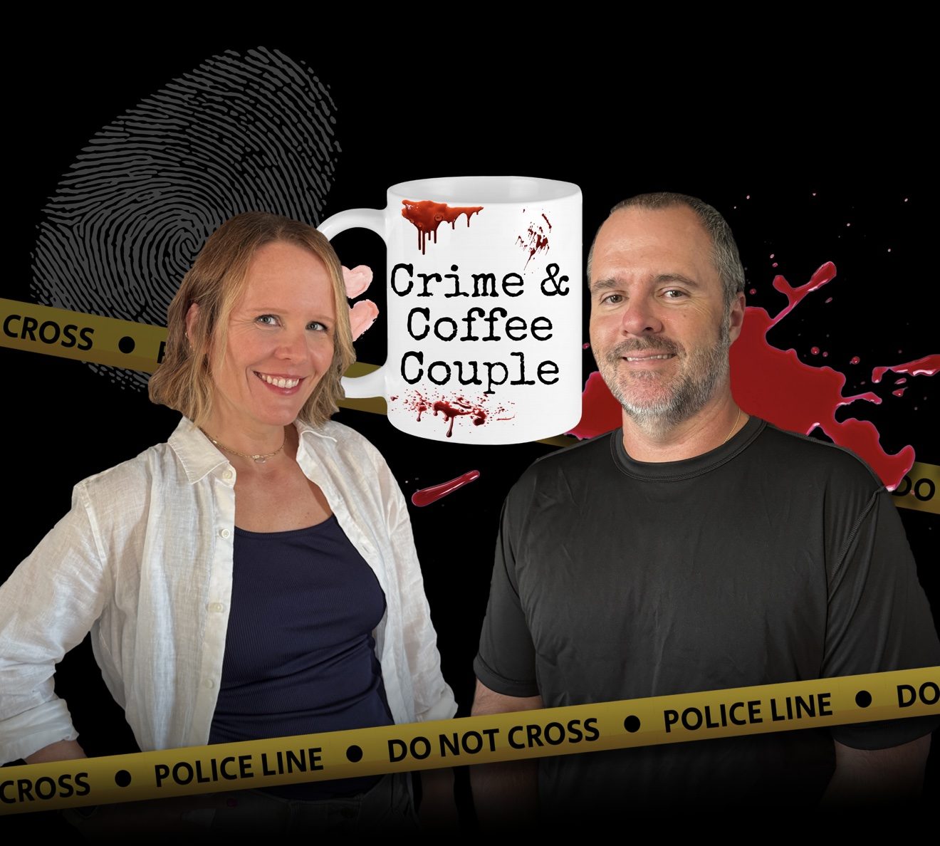 Mike and Allison - Crime and Coffee Couple hosts